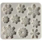 Silicone Mold - Snowflakes 10 cav.