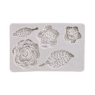 Silicone Mold - Knitted Flowers and Leaves