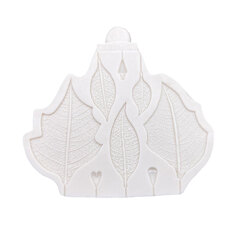 Silicone Mold - Leaves with Wire Nest