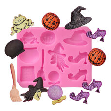 Silicone Mold - Halloween Witch & Magic Symbols