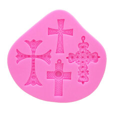 Modeling Molds - Silicone Mold - Pearl Cross 4 cav.