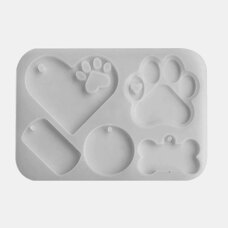 Silicone Mold - Heart, Paw, Tags