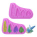 Silicone Mold - Leaves With Holders