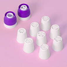 Russian Tips Set/8 with Adaptors No. 03