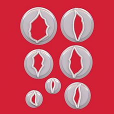 Poinsettia Cutter set/7