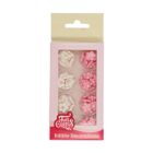 FunCakes Sugar Decorations Little Flower Mix White/Pink Set