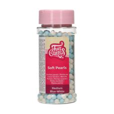 FunCakes Soft Pearls Medium Blue/White 60 g
