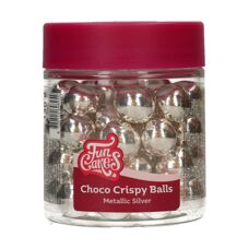 Decoration Materials - FunCakes Choco Crispy Balls - Metallic Silver 130g