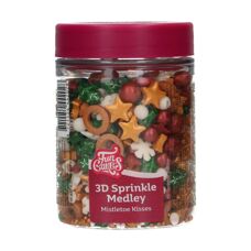 Christmas and Winter - FunCakes 3D Sprinkle Medley Mistletoe Kisses 70 g