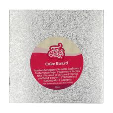 FunCakes Cake Board Square 17.5 x 17.5 cm - Silver