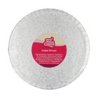 Cake Drum Round 22.5cm - Silver