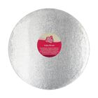 Cake Drum Round 33cm - Silver