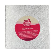Tools and Boxes - FunCakes Cake Drum Square 17,5 cm - Silver