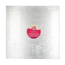 FunCakes Cake Drum Square 38 cm - Silver