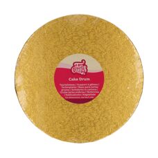 Tools and Boxes - FunCakes Cake Drum Round Ø25 cm - Gold