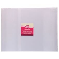 FunCakes Oblong Cake Drum – White, 45 x 35 cm, 12 mm