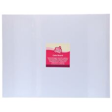 FunCakes Rectangular Cake Board – White, 45 x 35 cm, 3 mm