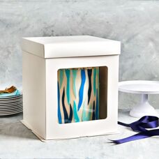 FunCakes Tall Cake Box 40 x 40 x 45 cm - White