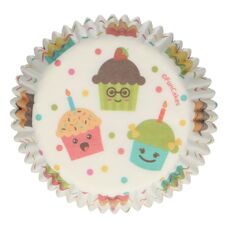 Cakes and Muffins - FunCakes Baking Cups Colourful Chevron pk/48