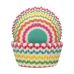 Cakes and Muffins - FunCakes Baking Cups Colourful Chevron pk/48