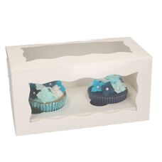 Cupcake Box 2 - White Blanco