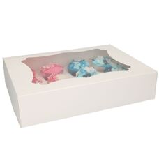 Tools and Boxes - Cupcake Box 12 - Blanco