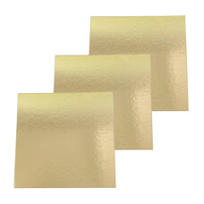 Cakeboards silver/gold SQUARE 35 cm