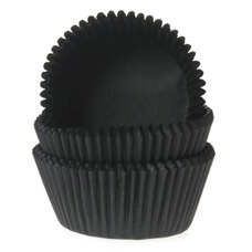 Cakes and Muffins - Mini Baking Cups Black - pk/60