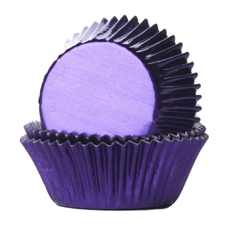 Cakes and Muffins - Baking Cups Foil Purple pk/24