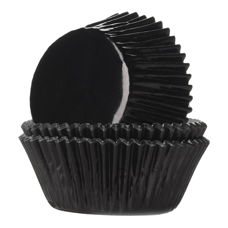 Cakes and Muffins - Baking Cups Foil Black pk/24