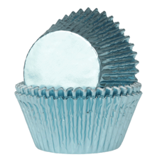 Cakes and Muffins - Baking Cups Foil Baby Blue pk/24