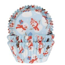 Cakes and Muffins - Baking Cups Snowman HoM pk/50