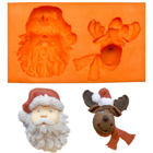 Silicone Mold - Santa and Rudolph