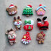 Modeling Molds - Silicone Mold - Christmas Figures 9 cav.