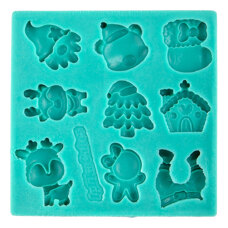 Modeling Molds - Silicone Mold - Christmas Figures 9 cav.