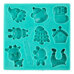 Silicone Mold - Christmas Figures 9 cav.