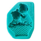 Silicone Mold - Puppies In A Basket