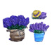 Silicone 3D Mold - Lavender 3 Figures