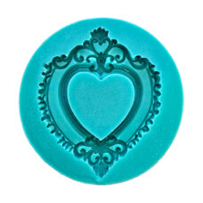 Silicone 3D Mold - Decorative Heart Frame