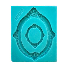 Silicone 3D Mold - Decorative Elliptical Frames