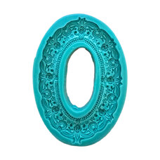 Silicone 3D Mold - Frame With Flowers And Roses