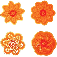 Fantasy Cupcake Tops Cutters (Set 2)