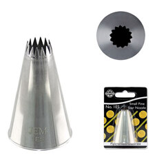 JEM Nozzle, Loose - Small Fine Star Savoy Nozzle No. 1ES