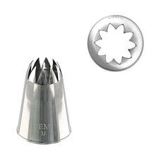 JEM Nozzle, Loose - Large Curved Star Savoy No. 3J