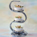 Metallic Base Silver - 3 Floors Wedding Cakes - S Design