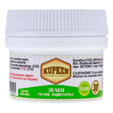 Оцветители и есенции - Гелова боя Kupken - зелена 30 гр
