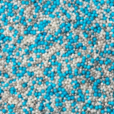 Decoration Materials - Kupken Pearls Blue, White, Silver 100g