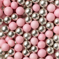 Kupken Sprinkles Silver And Pink 100g