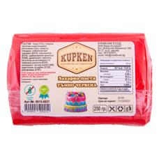 Фондани и марципани - Захарно тесто Kupken -тъмно червено 0.250 кг