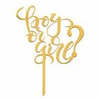 Cake Topper Gold - Boy or Girl